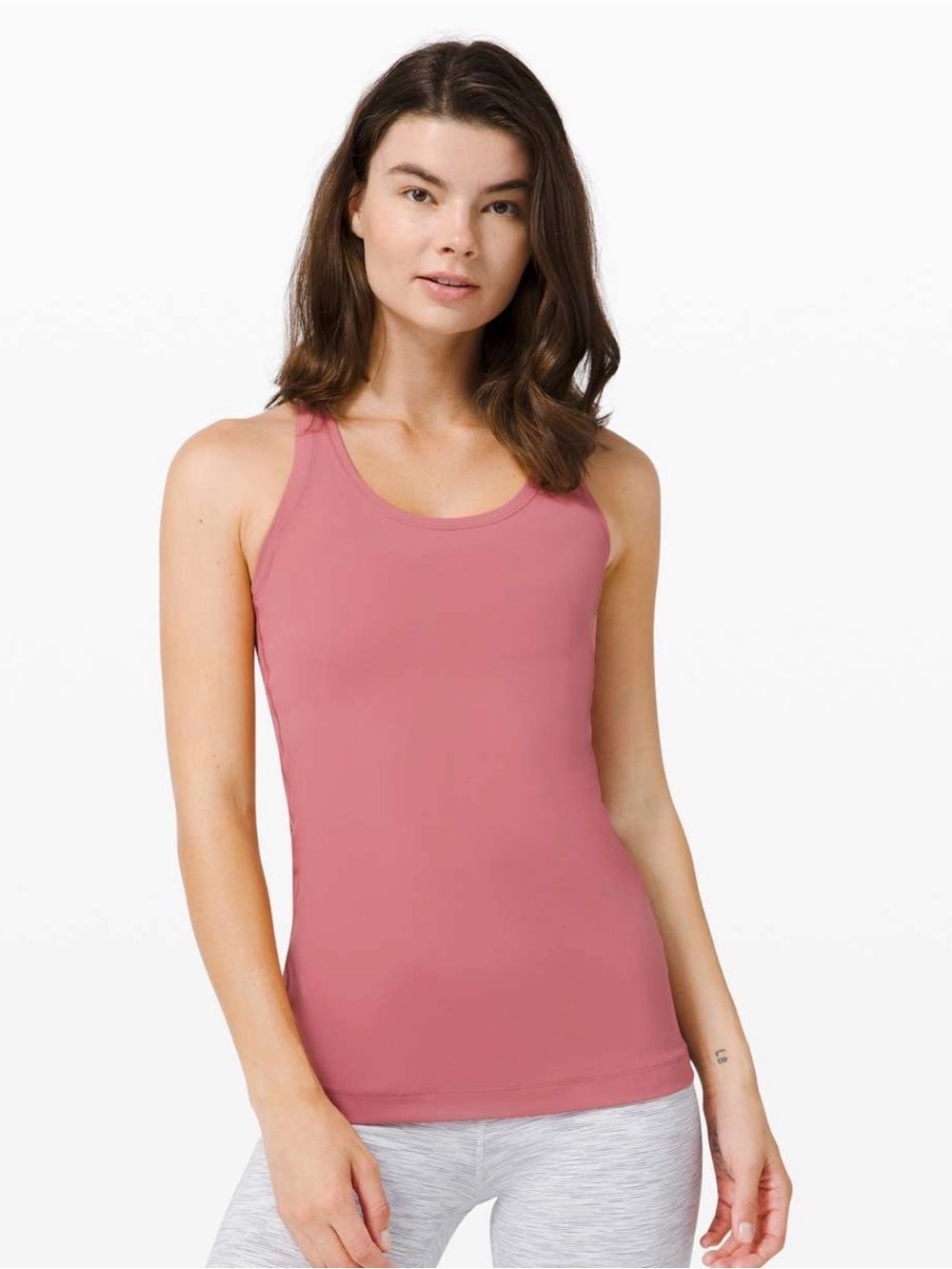 Lululemon Cool Racerback Pink Tank Top Size XS S Activewear Athleisure Workout